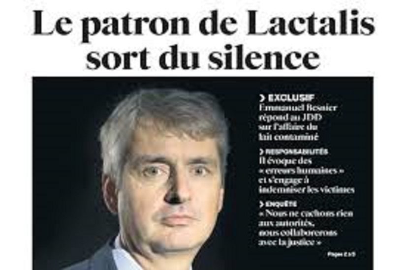 Scandale du lait contaminé : Le PDG de Lactalis promet une indemnisation