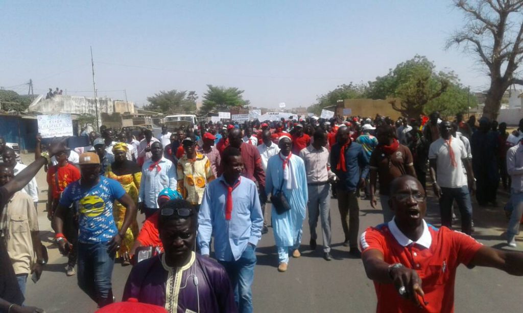 Kaolack : Mobilisation exceptionnelle des enseignants du G6 pour exiger les respect des accords