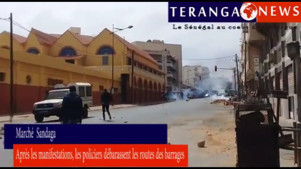 Marché Sandaga – Parrainage : Les policiers remettent de l’ordre après les manifestations