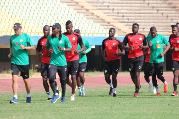 Eliminatoires CAN 2019 : Les « Lions » effectuent leur première séance d’entrainement au stade Lat Dior de Thiès