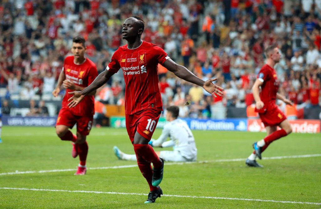 Liverpool de Sadio Mané auteur d’un doublé remporte la Supercoupe d’Europe face à Chelsea