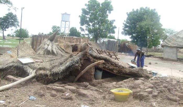 Kaffrine : Des effondrements de cases causent six blessés