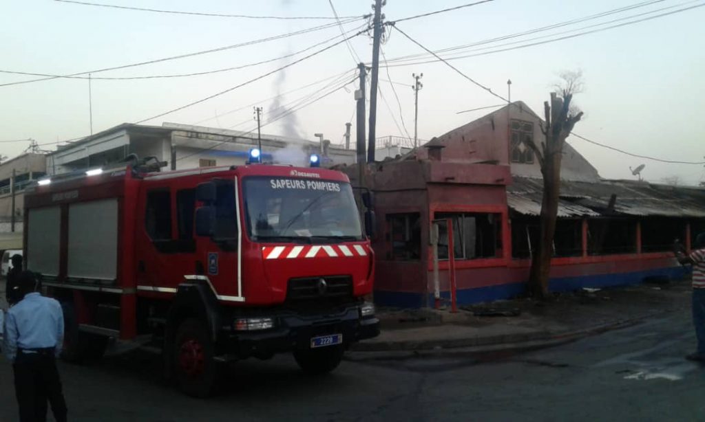 Kaolack/Incendie : Le Célèbre restaurant dit « Chez Maty », entièrement calciné