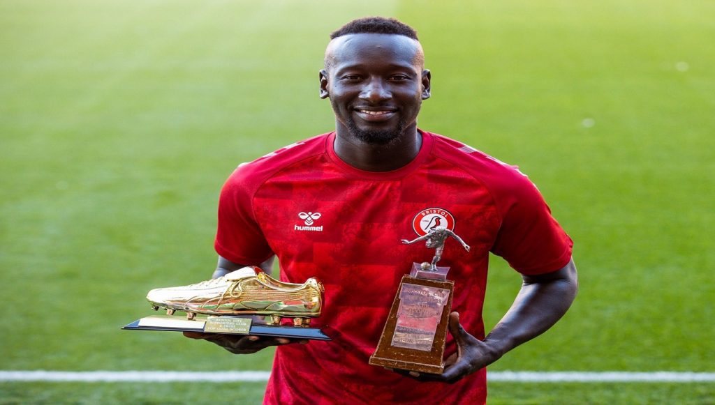 Bristol City : Famara Diedhiou meilleur buteur du club et meilleur joueur de l’année