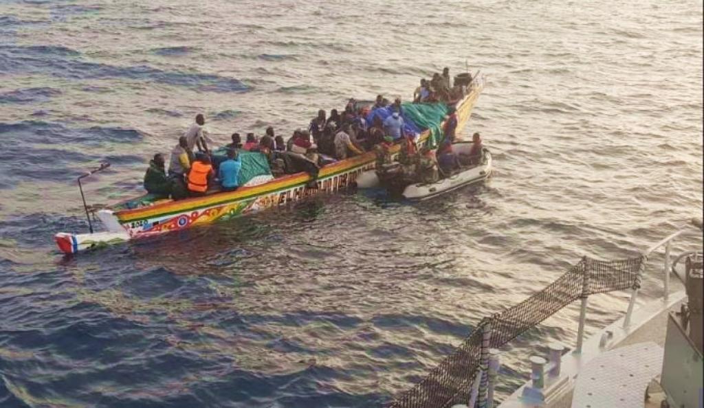 Emigration clandestine : 129 migrants interceptés au large de Dakar dont 4 femmes et quelques mineurs
