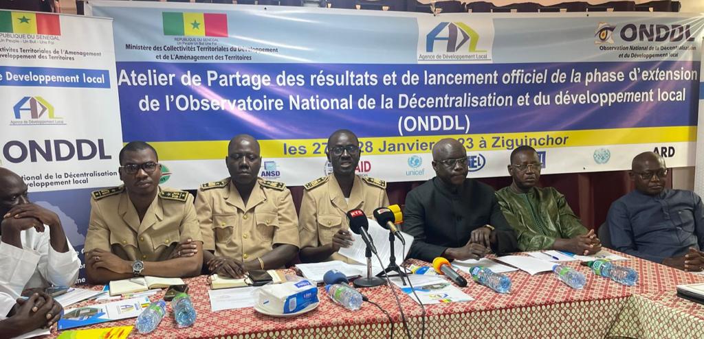 Ziguinchor : L’Observatoire National de la Décentralisation et du Développement Local se déploie dans le pays après une phase pilote réussie